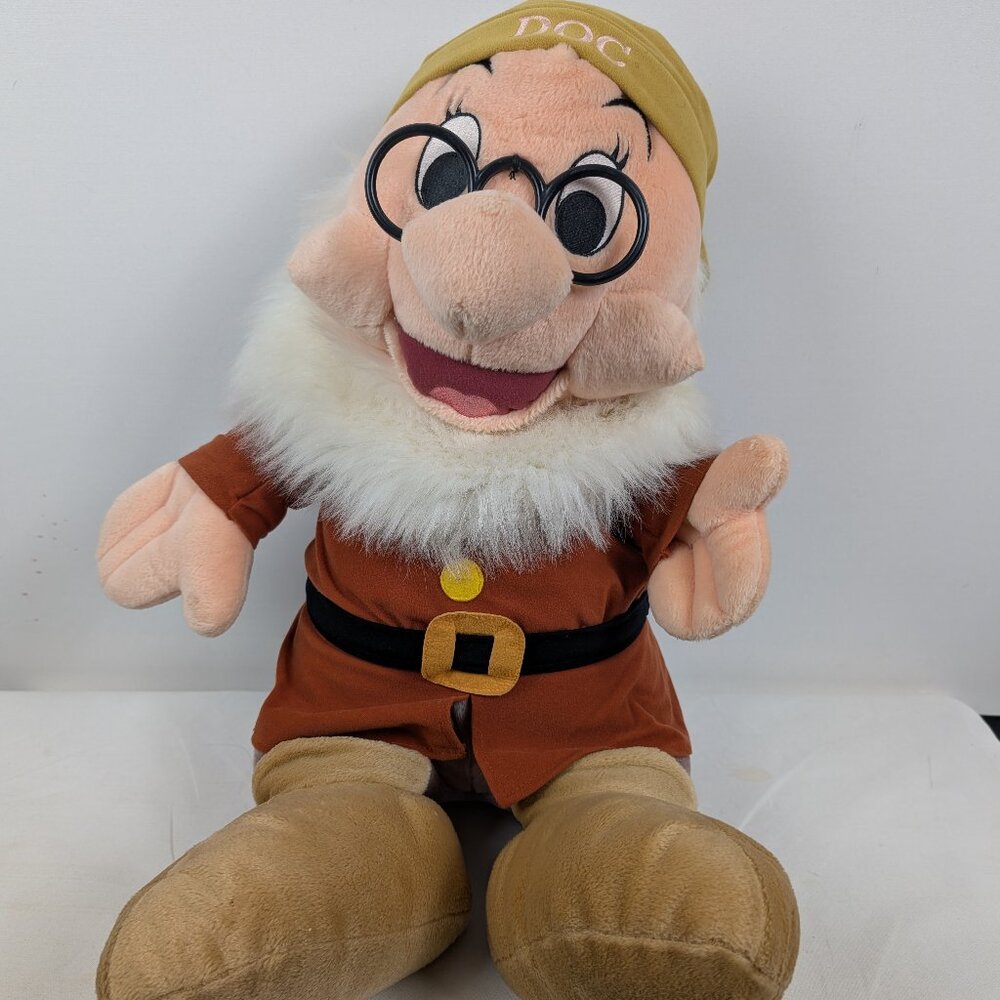 Disney Snow White Large Collectible Vintage Plush Dwarf Stuffy - Doc 36"